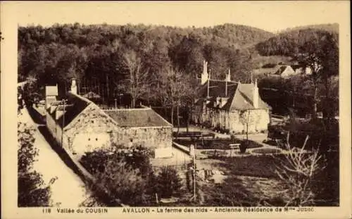Ak Avallon Yonne, La ferme des nids, Ancienne Residence de Mme Judic