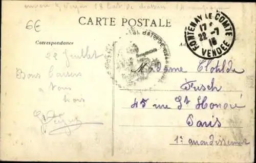 Ak Fontenay le Comte Vendée, Panorama