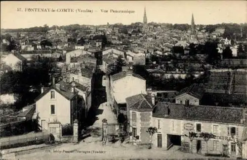 Ak Fontenay le Comte Vendée, Panorama