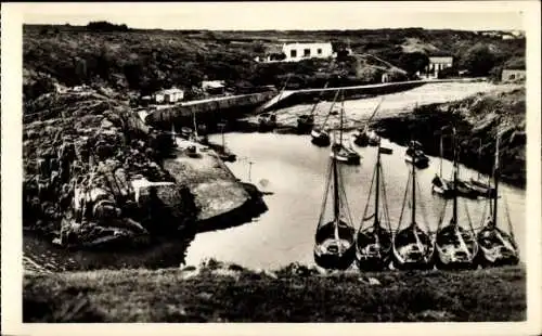 Ak Île d’Yeu Vendée, Le Port, Vallee de la Meule
