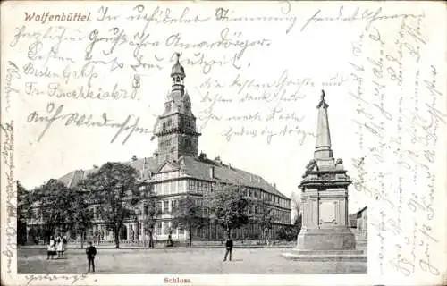 Ak Wolfenbüttel in Niedersachsen, Schloss, Stadtgebäude, Denkmal,  Architektur