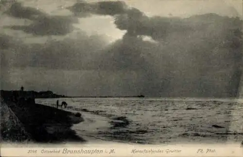 Ak Ostseebad Brunshaupten Kühlungsborn, Heraufziehendes Gewitter