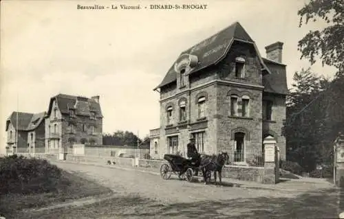 Ak Saint Enogat Dinard Ille et Vilaine, Beauvallon, La Vicomté