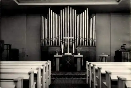 Ak Leipzig, Kircheninneres, Orgel