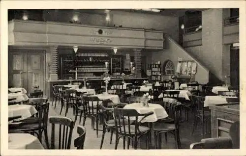 Ak Mühlhausen in Thüringen, Central-Palast-Cafe, Bes. Ferd. Tapella