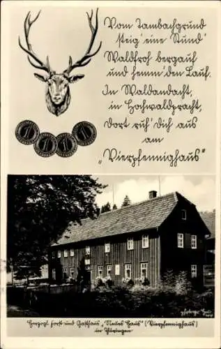 Ak Tambach Dietharz in Thüringen, Vierpfennighaus, Gasthaus Neues Haus