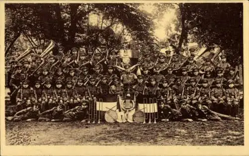 Ak Diemitz Halle an der Saale, Seifert Orchester, deutsche Soldaten