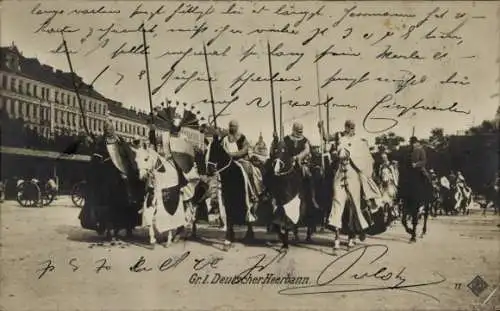 Ak Mittelalter-Fest, Deutscher-Heerbann