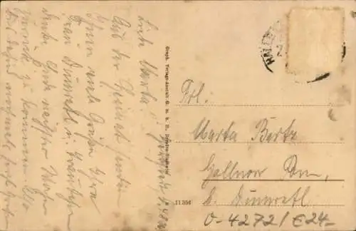 Ak Gerbstedt im Harzvorland, Straßenansicht, beim Postamt, Geschäfte