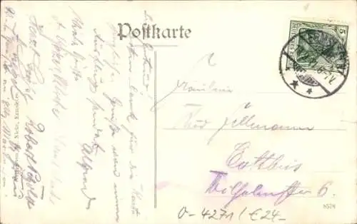 Ak Ermsleben Falkenstein Harz, Marktplatz