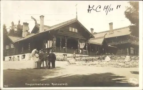 Foto Ak Norwegen, Frognersoeterens Restaurant