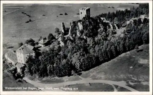 Ak Weißenstein Regen im Bayerischen Wald, Ruine Weißenstein