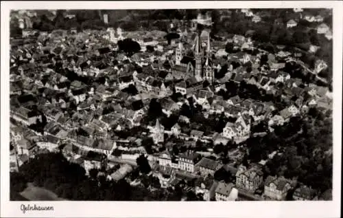 Ak Gelnhausen in Hessen, Fliegeraufnahme