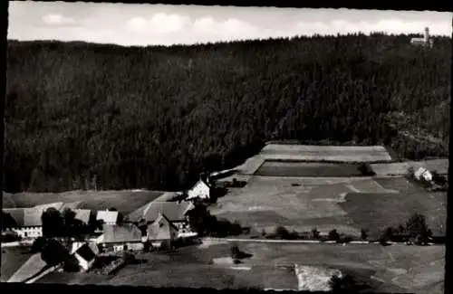 Ak Fohrenbühl Lauterbach im Schwarzwald, Landschaftsaufnahme, Bauernhäuser, Wälder, Felder, Schwa