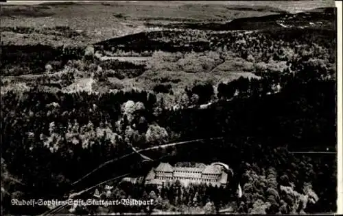 Ak Stuttgart in Württemberg, Fliegeraufnahme, Rudolf-Sophien-Stift