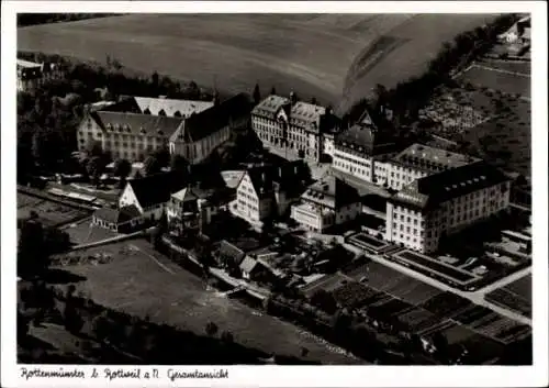 Ak Rottenmünster Rottweil am Neckar, Fliegeraufnahme