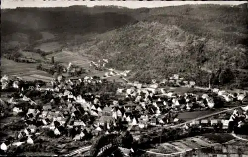 Ak Rudersberg in Württemberg, Landschaft mit Häusern, Gasthaus zur Krone, auf dem Land