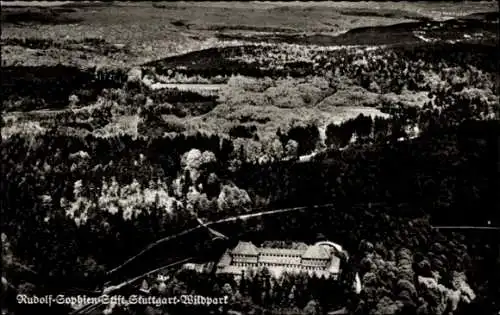 Ak Stuttgart in Württemberg, Fliegeraufnahme, Rudolf-Sophien-Stift