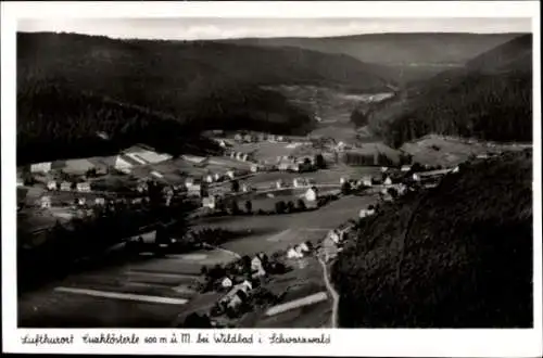 Ak Bad Wildbad im Schwarzwald, Luftkurort Ewaklösterle, 600 m ü. M., Wald, Dörfer
