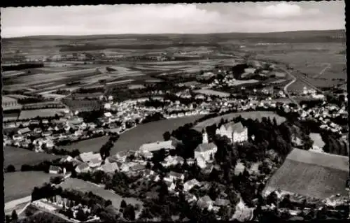 Ak Erbach an der Donau Württemberg, Luftaufnahme von Erbach, Landschaft, Gebäude, Felder