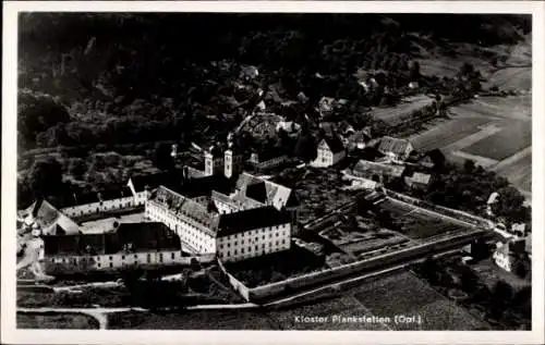 Ak Plankstetten Berching in der Fränkischen Alb Oberpfalz, Fliegeraufnahme