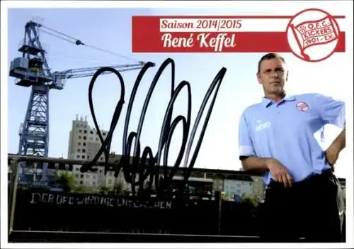 Autogrammkarte Torwarttrainer René Keffel, Kickers Offenbach, Autogramm