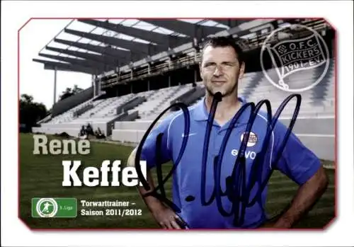 Autogrammkarte Torwarttrainer René Keffel, Kickers Offenbach, Autogramm