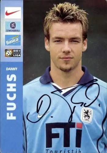 Autogrammkarte Fußballer Danny Fuchs, TSV 1860 München, Autogramm