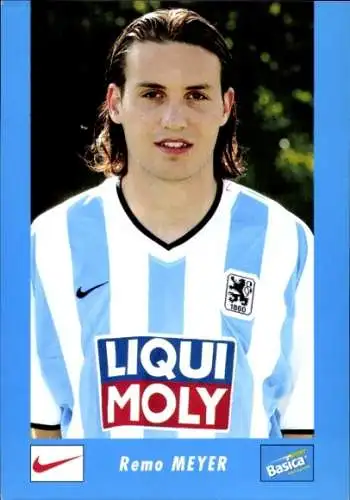 Autogrammkarte Fußballer Remo Meyer, TSV 1860 München, Autogramm
