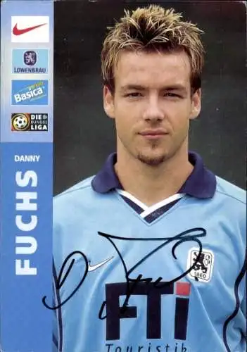 Autogrammkarte Fußballer Danny Fuchs, TSV 1860 München, Autogramm