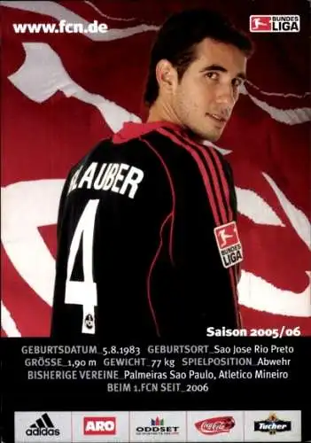 Autogrammkarte Fußballer Bertie Glauber, 1. FC Nürnberg, Autogramm