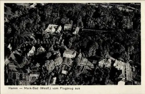 Ak Hamm in Westfalen, Luftaufnahme, Hamm, Mark-Bad, Bäume, Gebäude, 1942