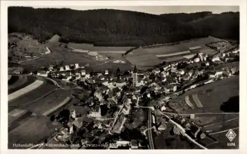 Ak Vöhrenbach im Schwarzwald Baden, Luftaufnahme  Schwarzwald, 800m Höhe, malerische Landschaft