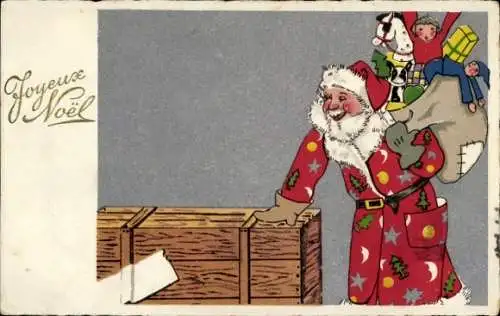 Ak Glückwunsch Weihnachten, Weihnachtsmann, Geschenke