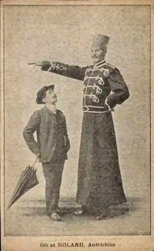 Ak Riese Roland, Porträt in Uniform