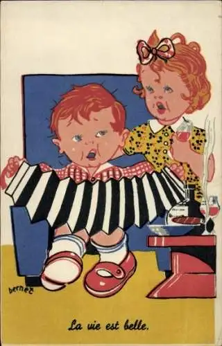Künstler Ak Bernet, La vie est belle