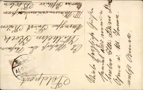 Ak Junge in Uniform, Brief an Vater, Lieber Vater, schreib bald wieder