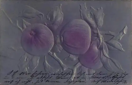 Präge Ak Früchte, Obst, Äpfel