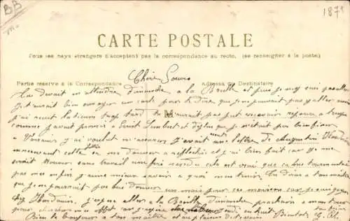 Ak Kirschen hängen an Ast, Obst, Früchte