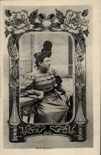 Passepartout Ak Thérèse Humbert, Betrügerin