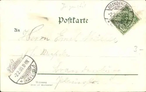 Passepartout Ak Liebespaar, Margeriten