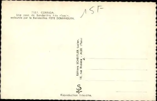 Ak Stierkampf, Torero