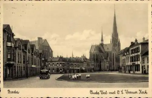 Ak Breda Nordbrabant Niederlande, Oude Vest, O.L. Vrouwe Kerk