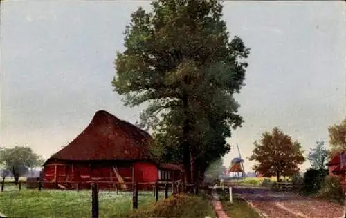 Ak Nenke & Ostermaier Serie 308 Nr. 4678, Niederdeutsche Landschaften, Motiv bei Barssel