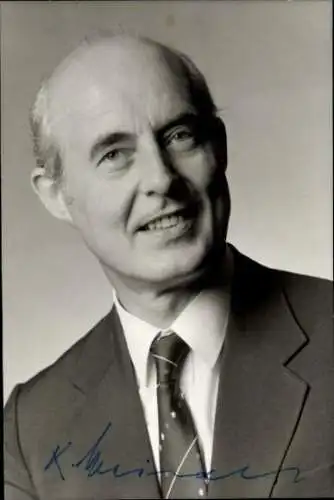 Foto Politiker Karl Rheinwalt,  Oberbürgermeister der Stadt Pirmasens, Autogramm