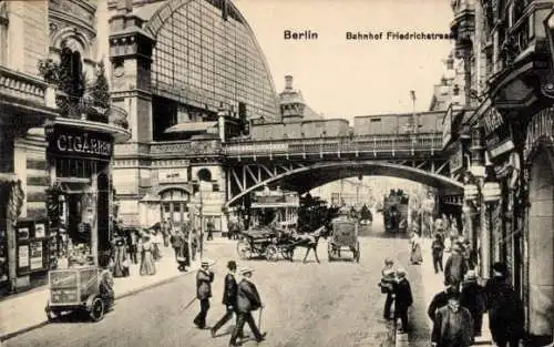 Ak Berlin Mitte, Bahnhof Friedrichstraße