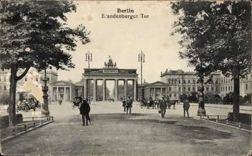 Ak Berlin Mitte, Brandenburger Tor