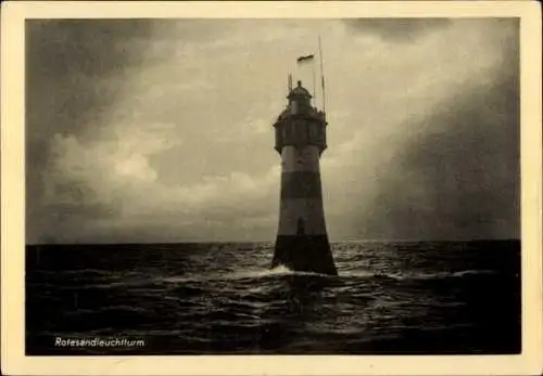 Ak Rotesandleuchtturm