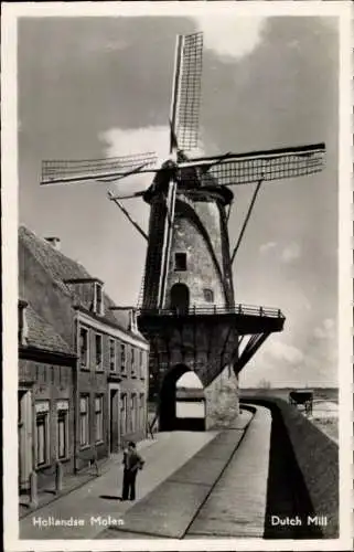 Ak Niederlande, Windmühle