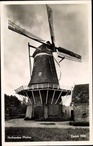 Ak Groeten van de Veluwe, holländische Windmühle, Mühlenflügel